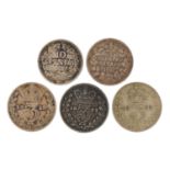 William IV and later silver coinage including 1837 Maundy threepence