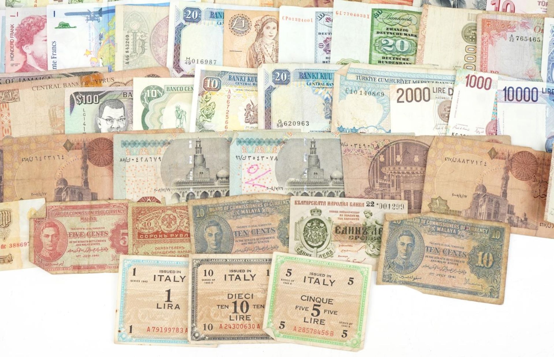 Collection of various world banknotes - Bild 4 aus 4