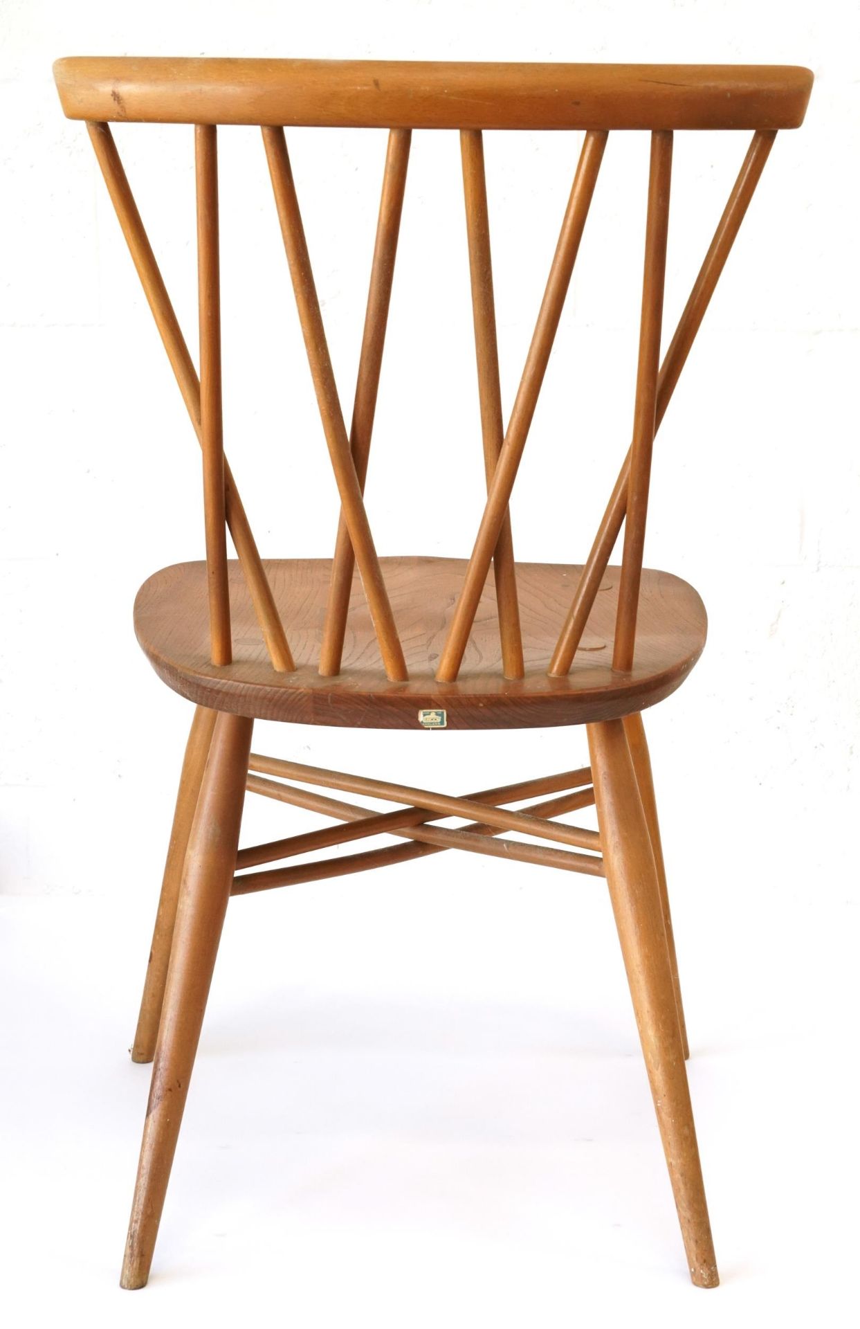 Ercol light elm candlestick chair, 79cm high - Bild 4 aus 5