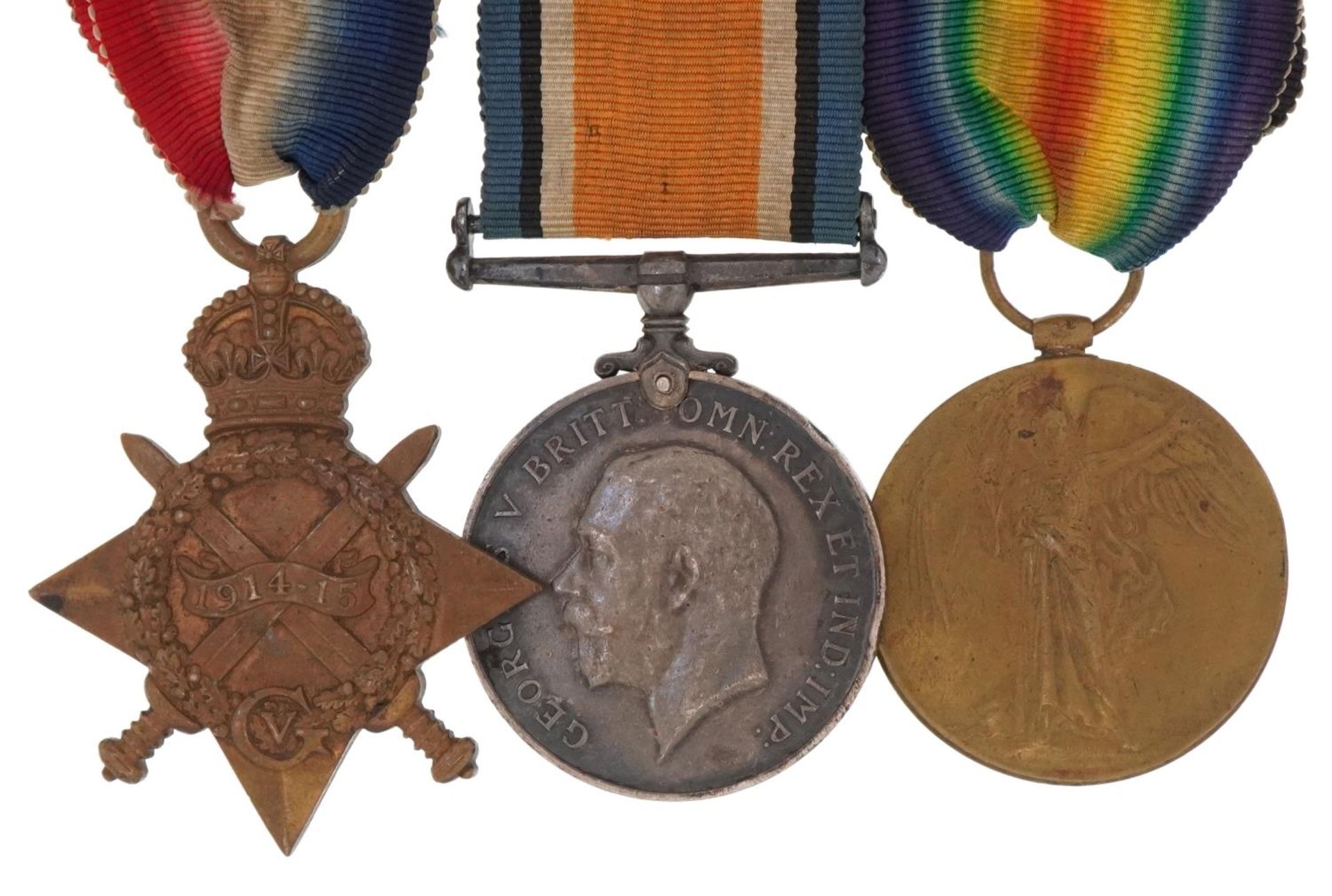 British military World War I trio awarded to K.15932.A.T.NICOL,ACT.L.STO.R.N.
