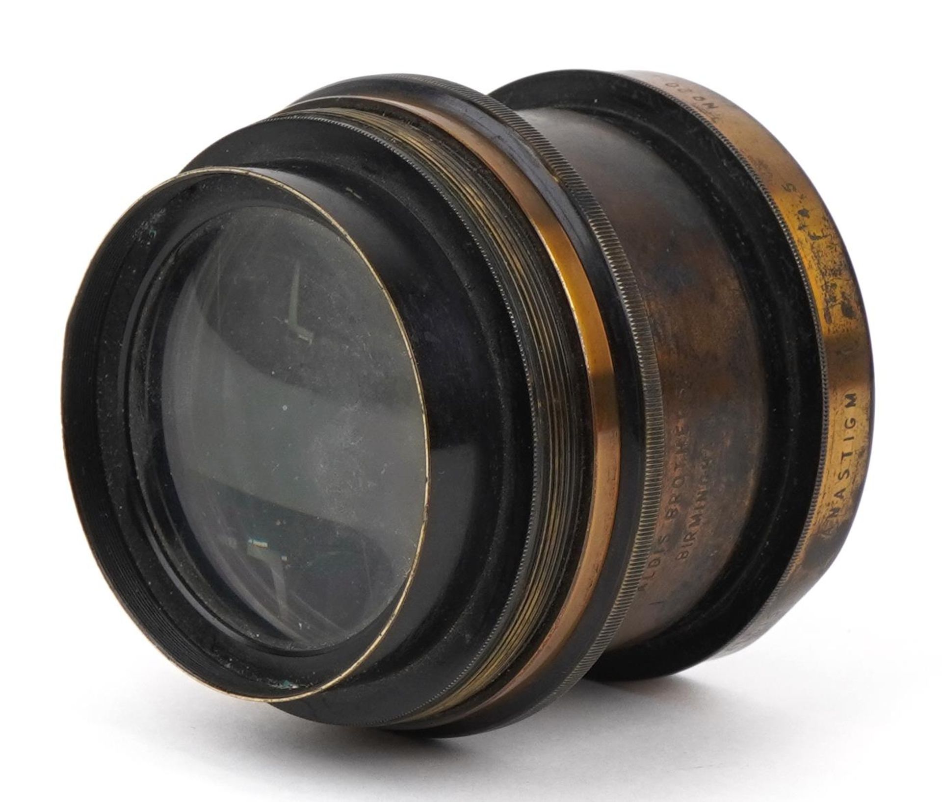 19th century Aldis Brothers of Birmingham lens, 8.5cm in diameter - Image 2 of 4