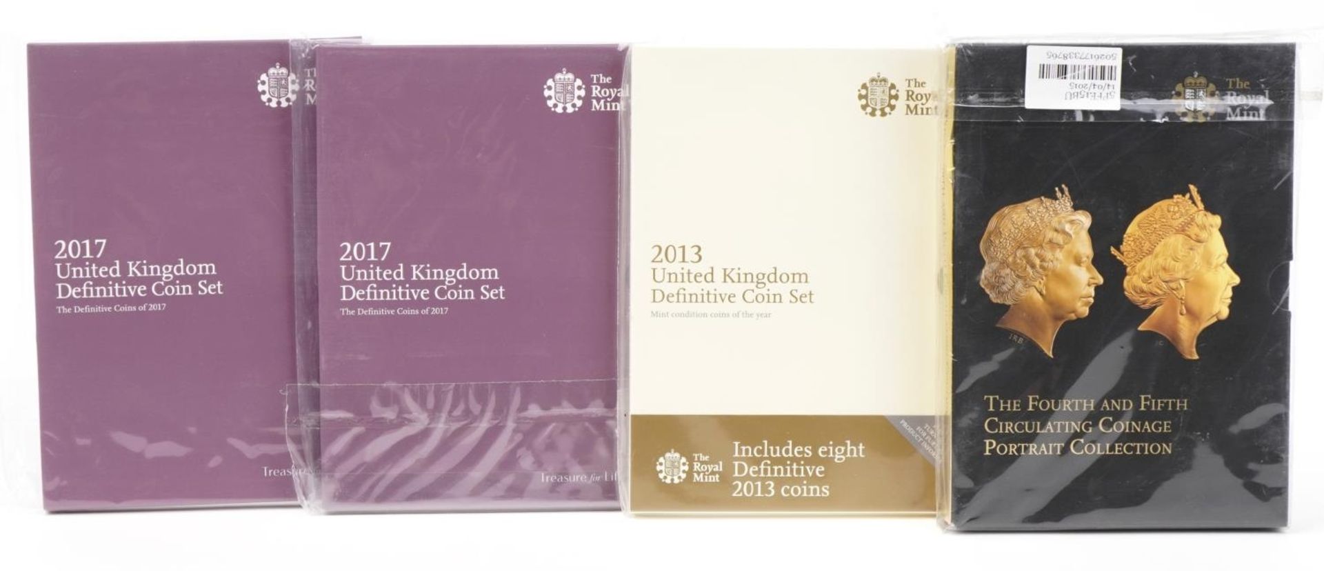 Royal Mint definitive and portrait coin sets and collections including fourth and fifth