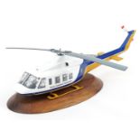 Aviation interest 1:30 scale British Caledonian Bell 2145T helicopter, 50cm in length : For