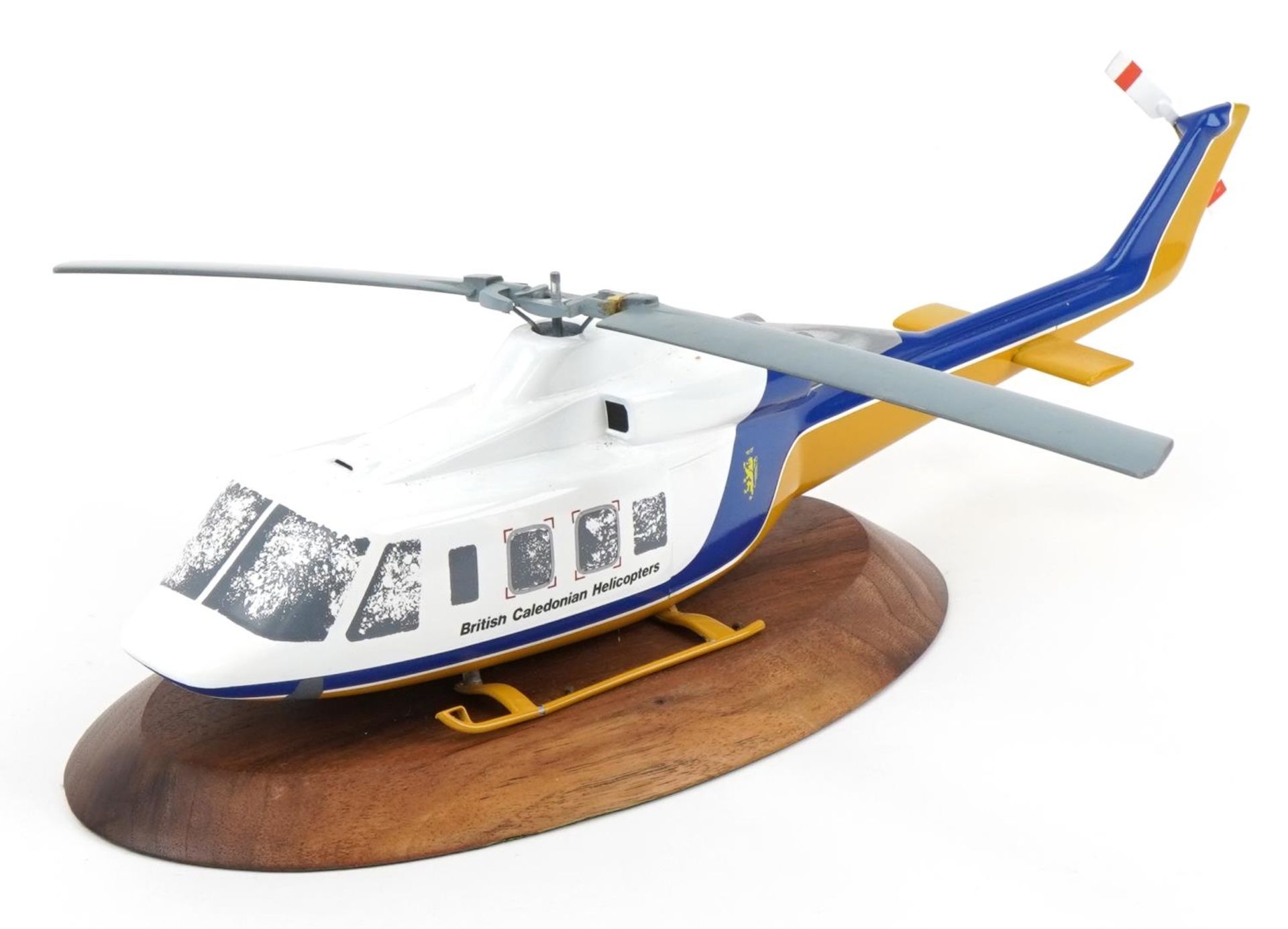 Aviation interest 1:30 scale British Caledonian Bell 2145T helicopter, 50cm in length : For