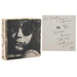 Grapefruit by Yoko Ono, softback book signed and inscribed by John Lennon and Yoko Ono : For further