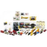 Collection of diecast vehicles, some with boxes, predominantly model railway N gauge : For further