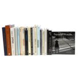 Collection of modern art and photography related books including Photography Visionaries, The