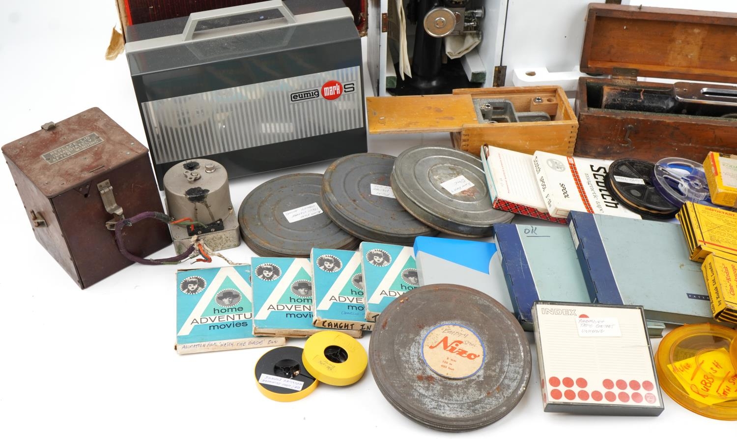 Collection of vintage and later tools, optical instruments, Eumig projector and reels including a - Image 4 of 6