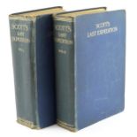 Scott's Last Expedition, hardback books volumes 1 & 2, each published London Smith, Elder & Co