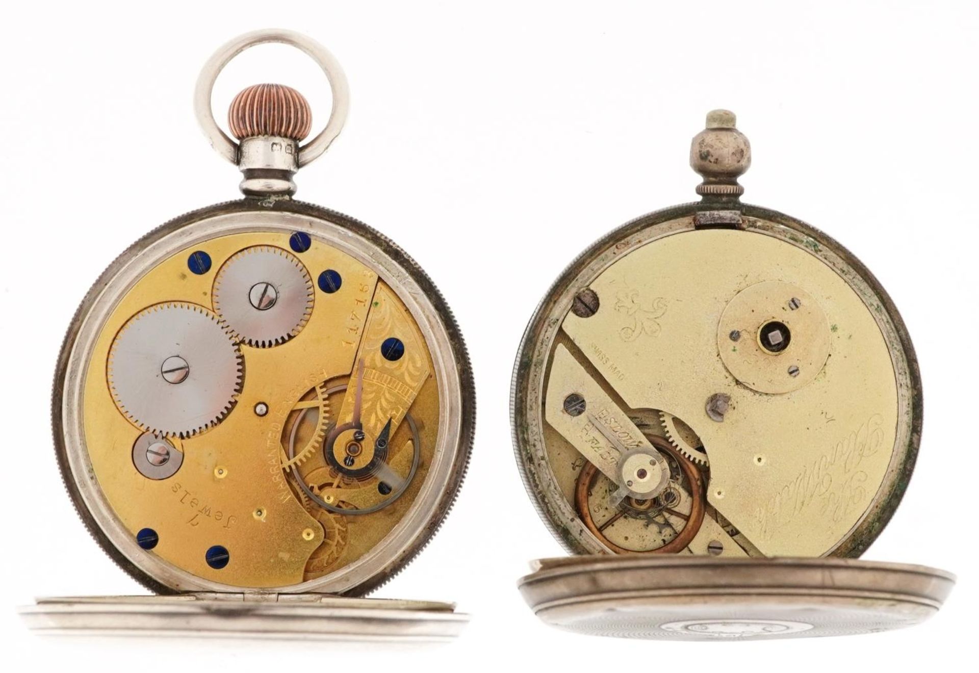 Dennison Watch Case Co, Edwardian gentlemen's silver open face pocket watch, Birmingham 1911, the - Image 2 of 6