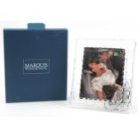 Waterford Crystal Marquise floral photo frame with box, 10 x 8 inches : For further information on