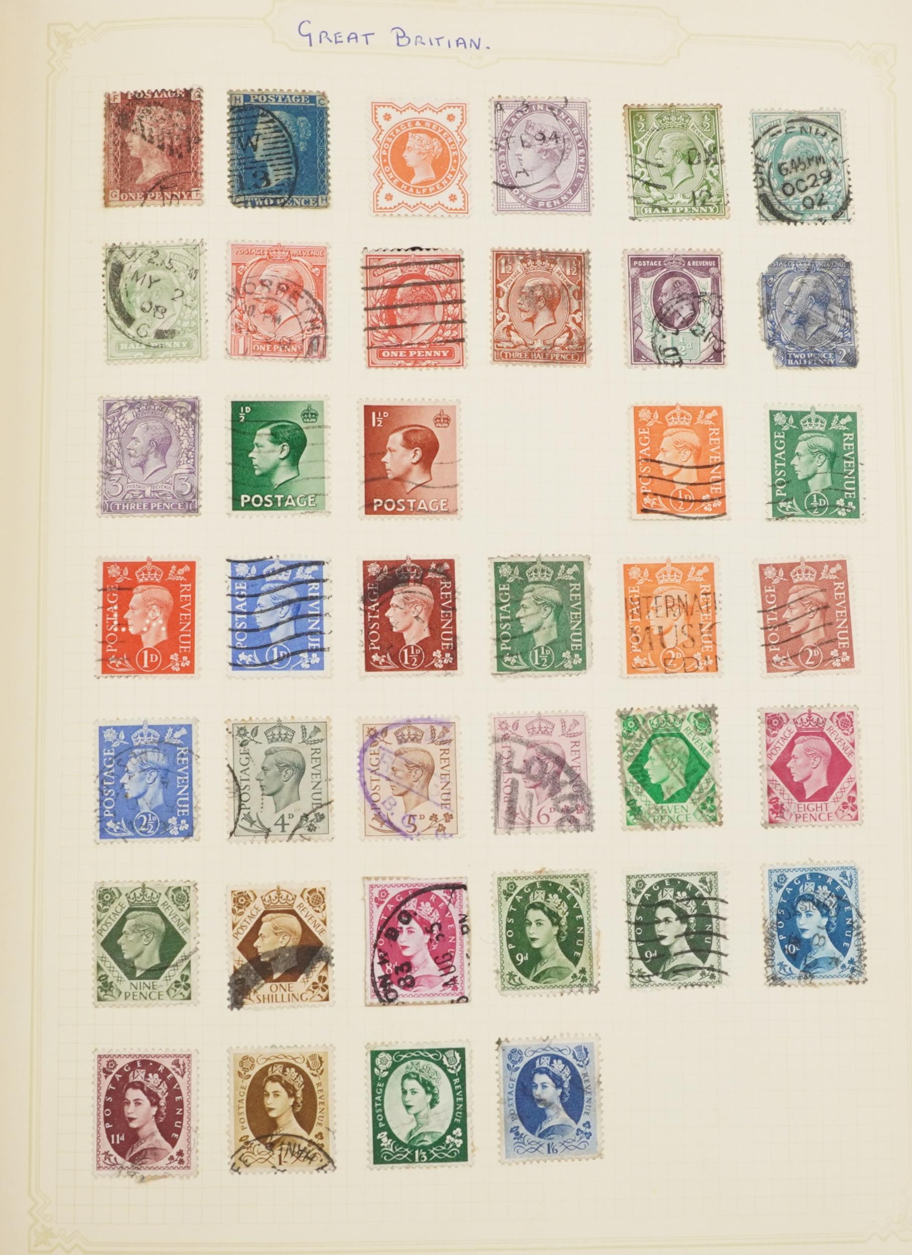 Collection of 19th century and later British and world stamps arranged in two albums : For further - Image 4 of 6