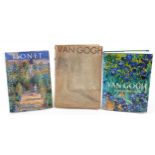 Three hardback art related books comprising The Life and Work of Vincent van Gogh by Phaidon