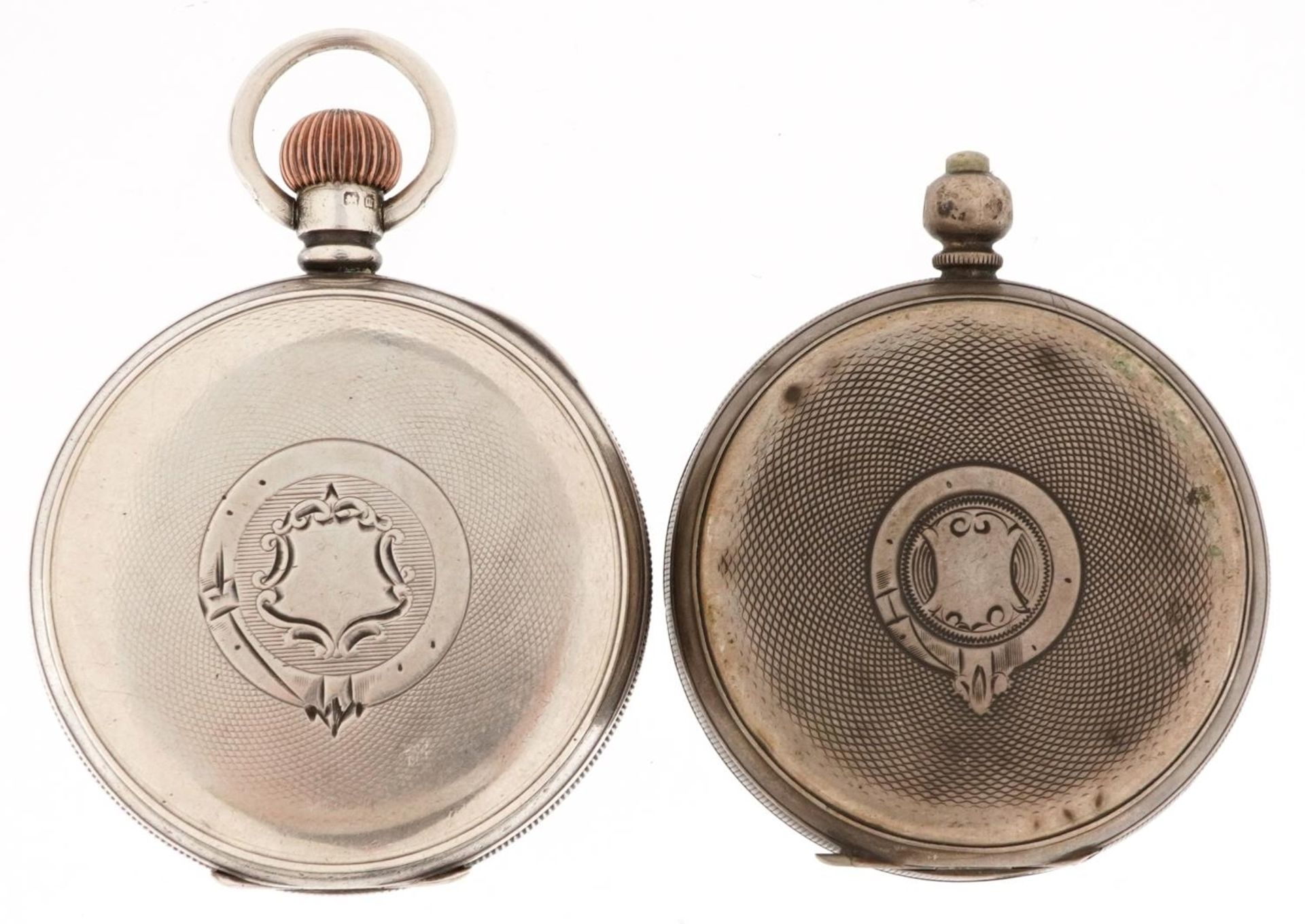 Dennison Watch Case Co, Edwardian gentlemen's silver open face pocket watch, Birmingham 1911, the - Image 4 of 6