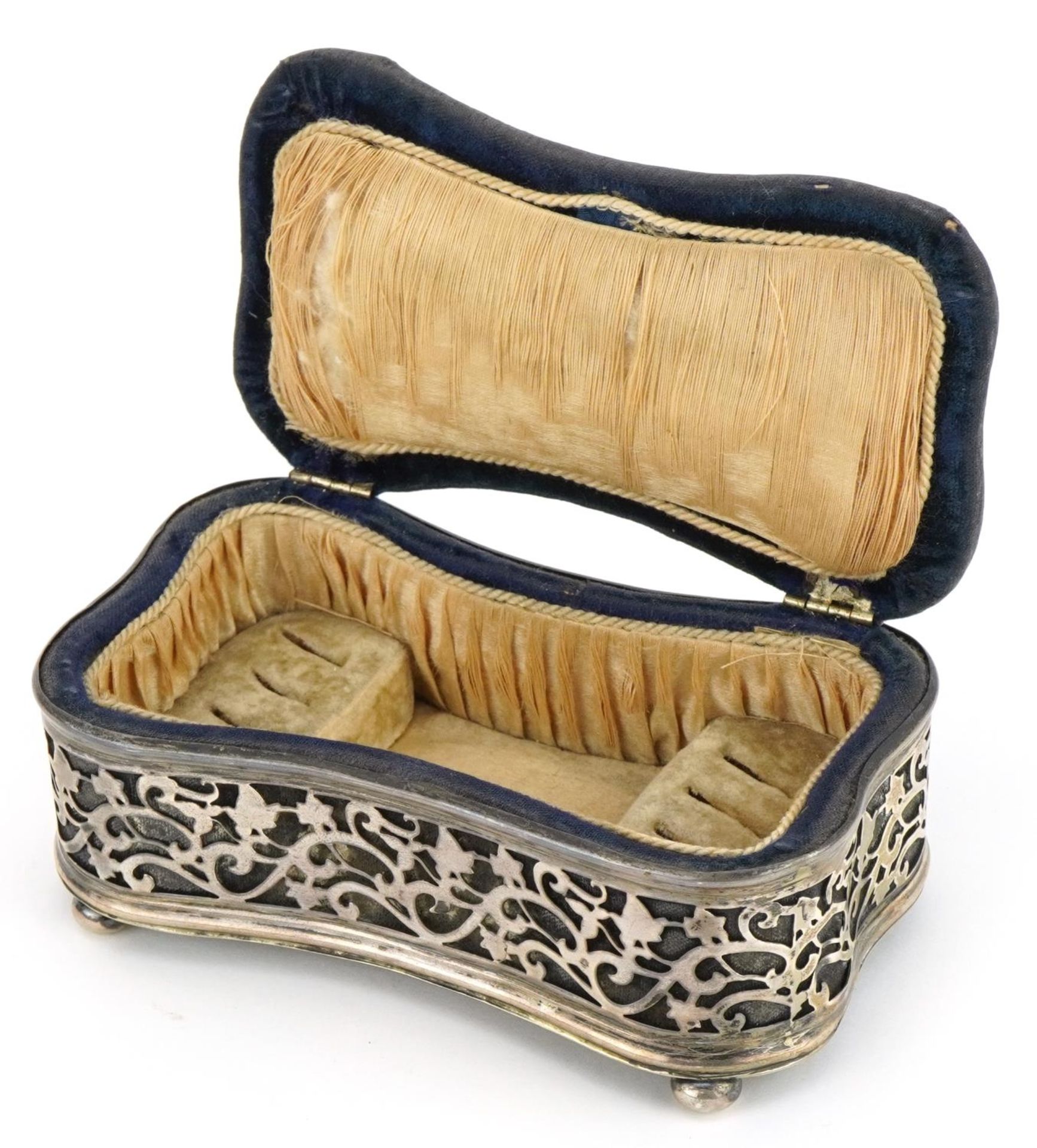 Cornelius Desormeaux Saunders & James Francis Hollings Shephard, Edwardian silver jewellery box with - Image 2 of 5