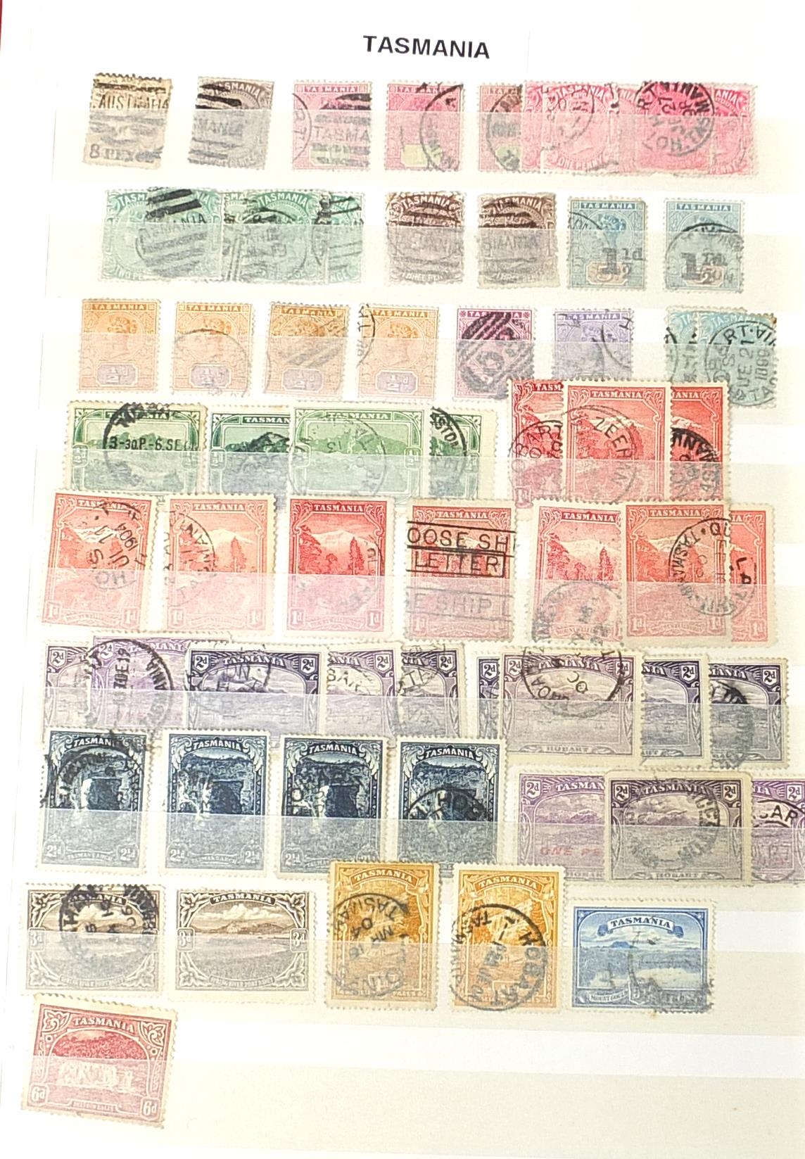 Collection of world stamps including The Five States and Australia arranged in an album : For - Image 3 of 10