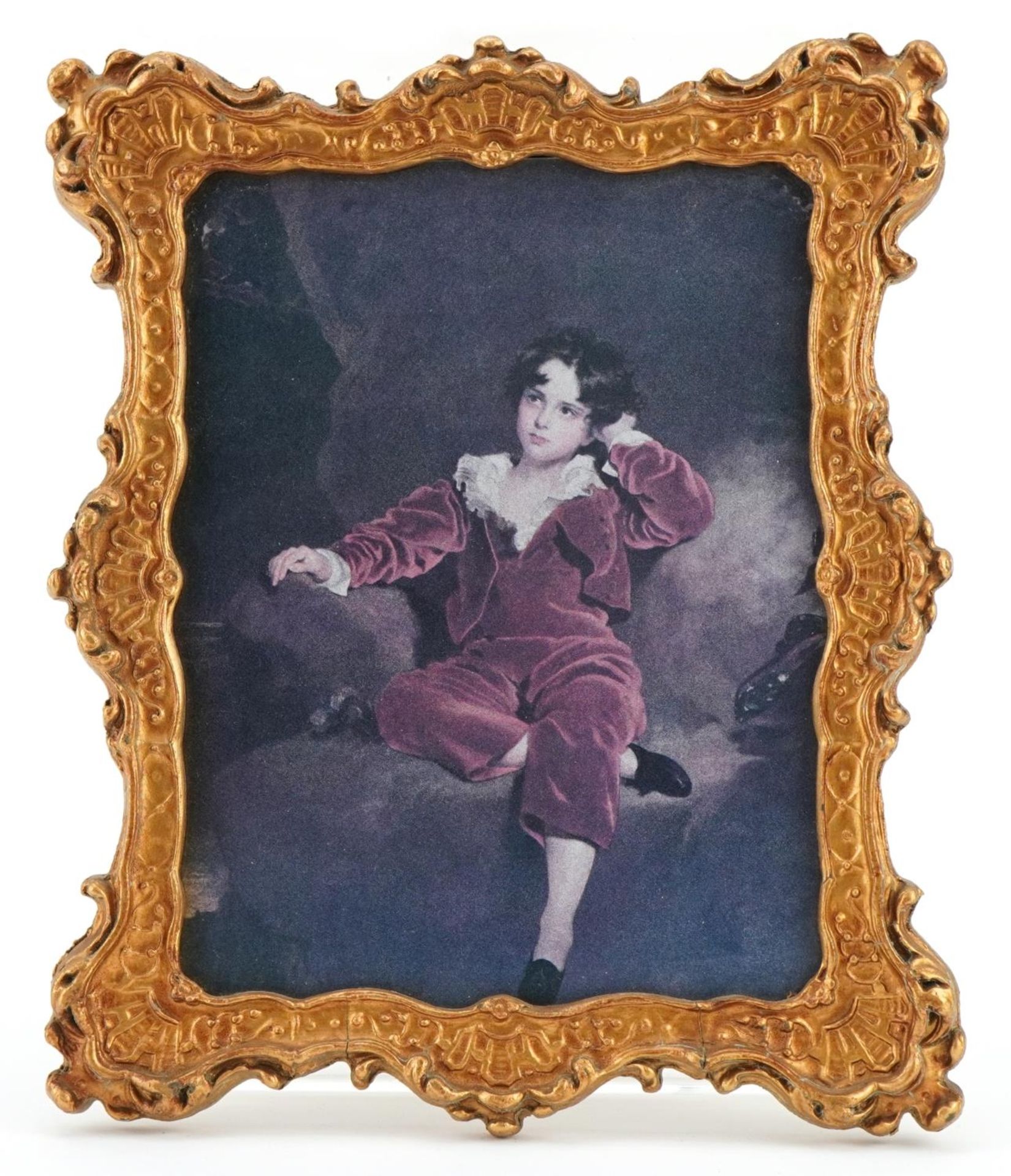 After Sir Joshua Reynolds, Miss Jane Bowls and After Thomas Lawrence, The Red Boy, two prints in - Image 7 of 9