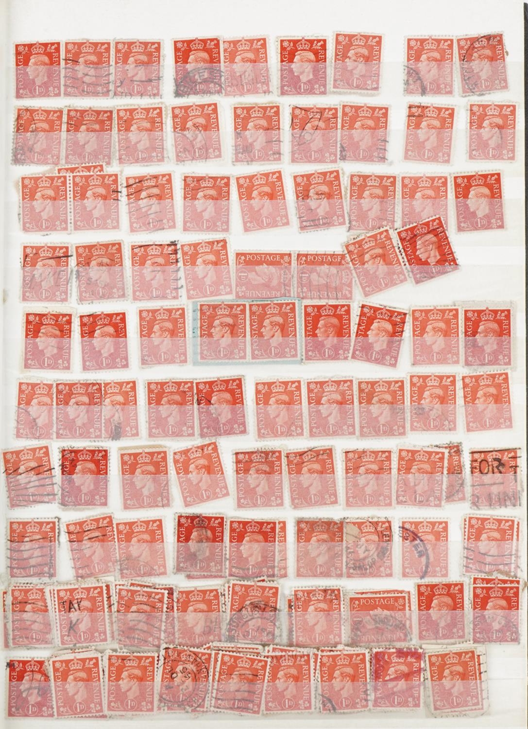 Collection of Victorian and later stamps arranged in a stock book including Penny Reds, Jubilee - Image 8 of 10