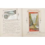 19th century travel journal relating to Italian Lakes, Milan, Venice, Lugano, Lucerne, Paris and