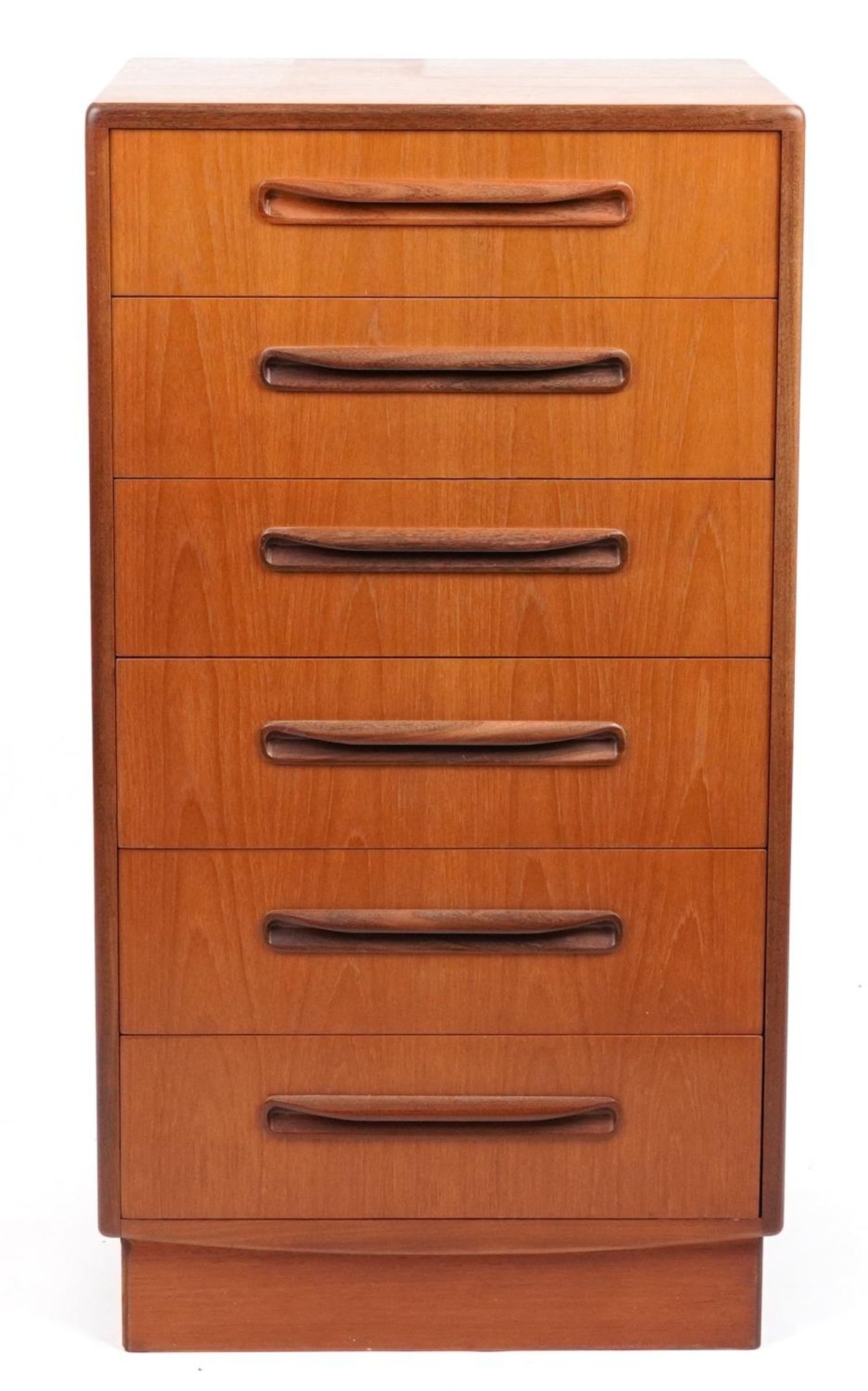 Mid century G Plan Fresco teak six drawer chest, 103cm H x 56cm W x 44cm D : For further information - Image 2 of 4