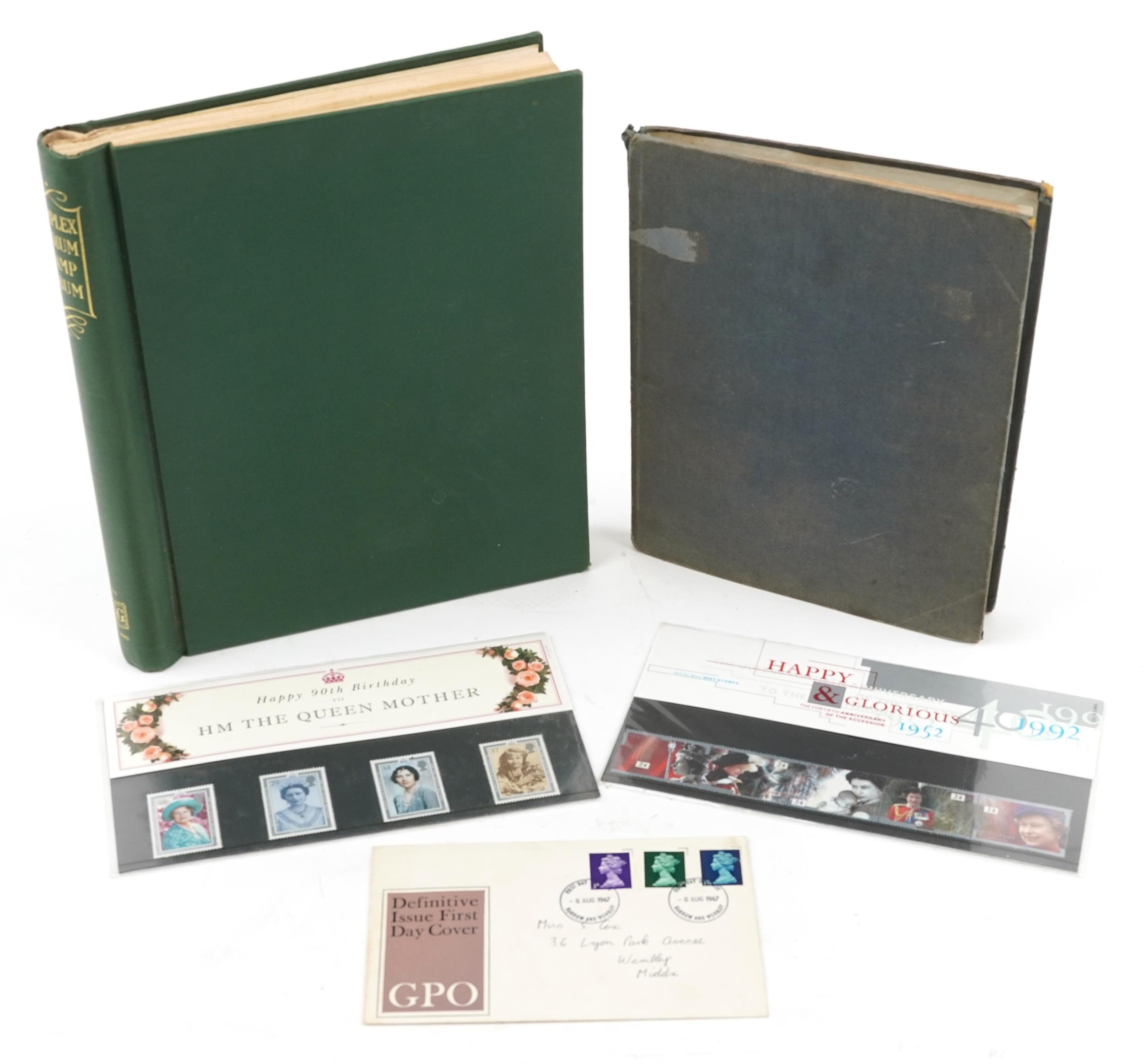 Collection of 19th century and later British and world stamps arranged in two albums : For further