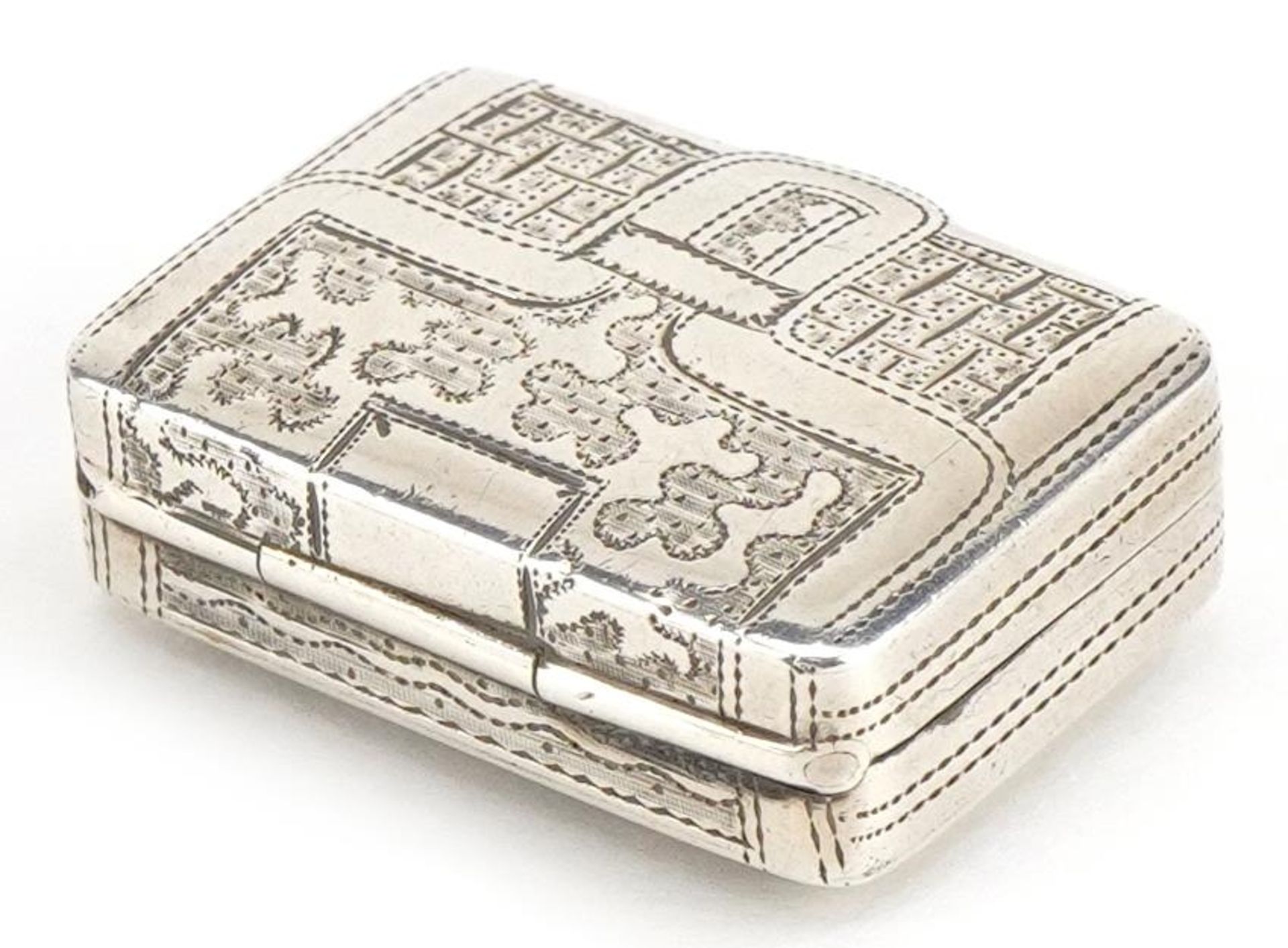 William Simpson, George IV silver vinaigrette in the form of a purse with gilt interior, - Image 5 of 6