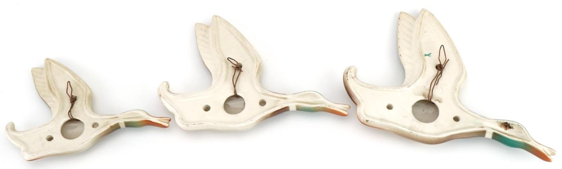 Graduated set of three Beswick style Mallard wall plaques, the largest 18.5cm in length : For - Image 2 of 3