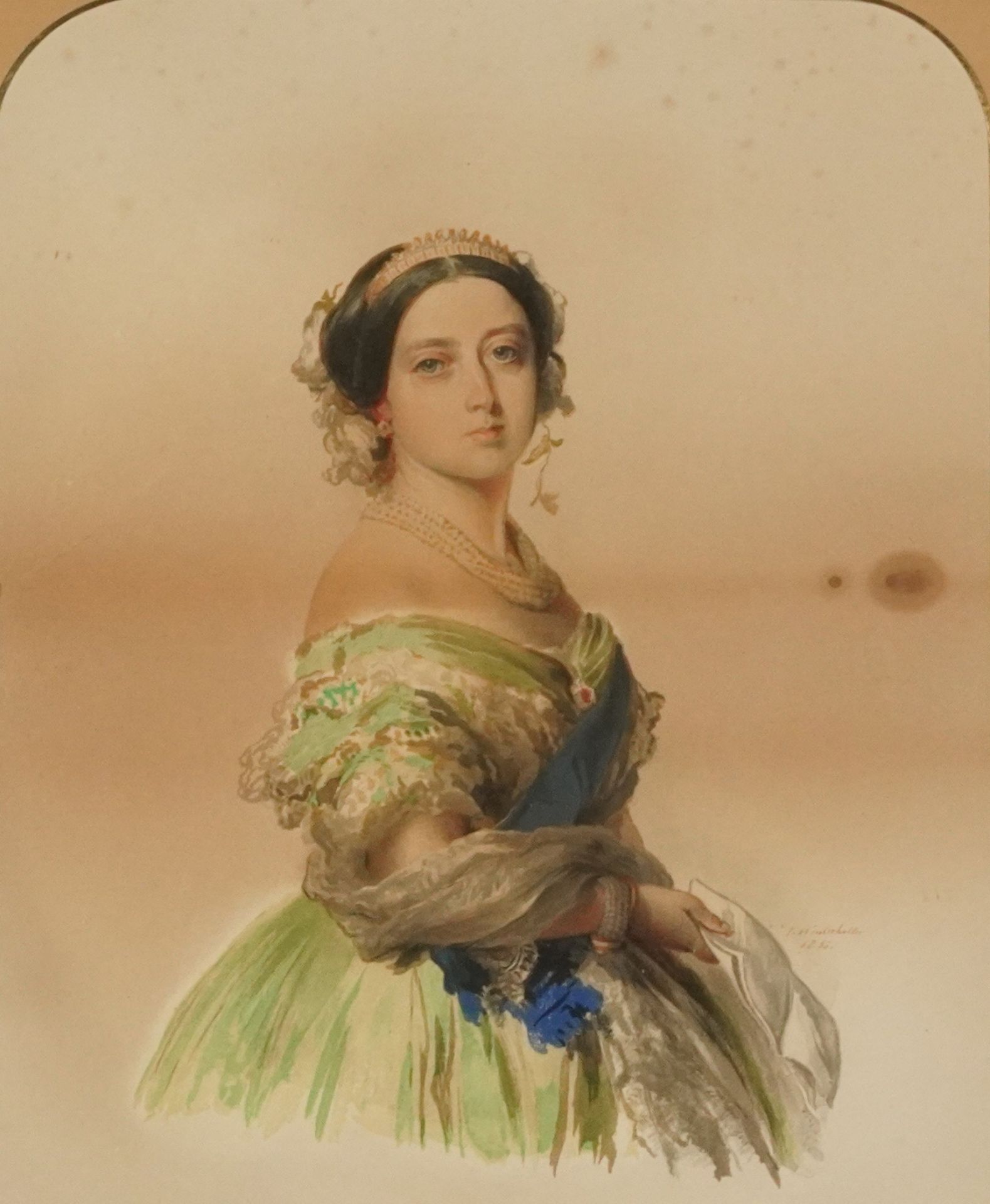 After Franz Xaver Winterhalter - Queen Victoria and Prince Albert, pair of prints in colour, each - Image 5 of 10