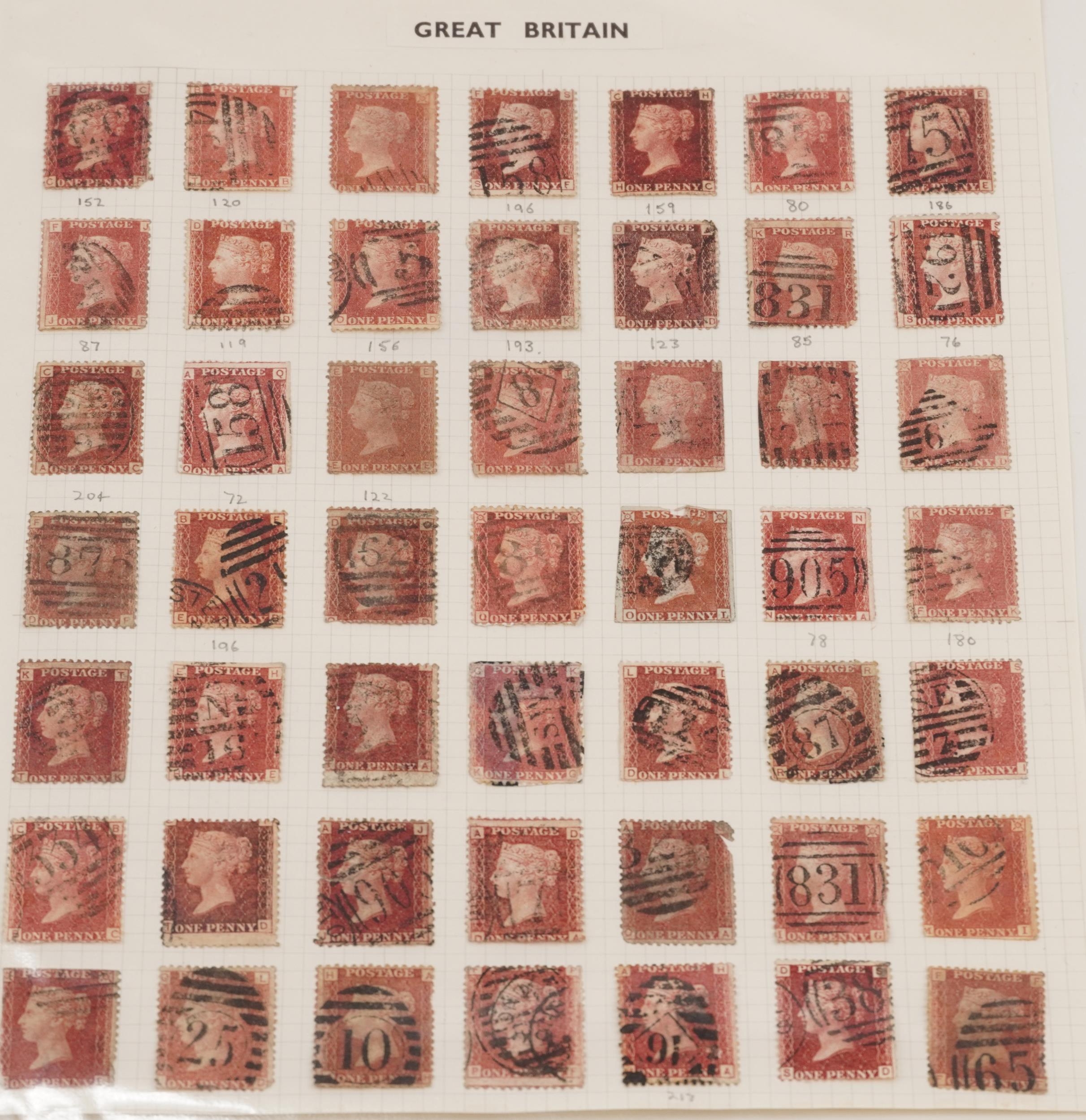 Collection of British Victorian stamps including Tuppenny Blues and sheets of Penny Reds : For - Image 2 of 8