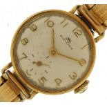 Bucherer, ladies wristwatch with subsidiary dial, the case numbered 16 55, 22mm in diameter : For