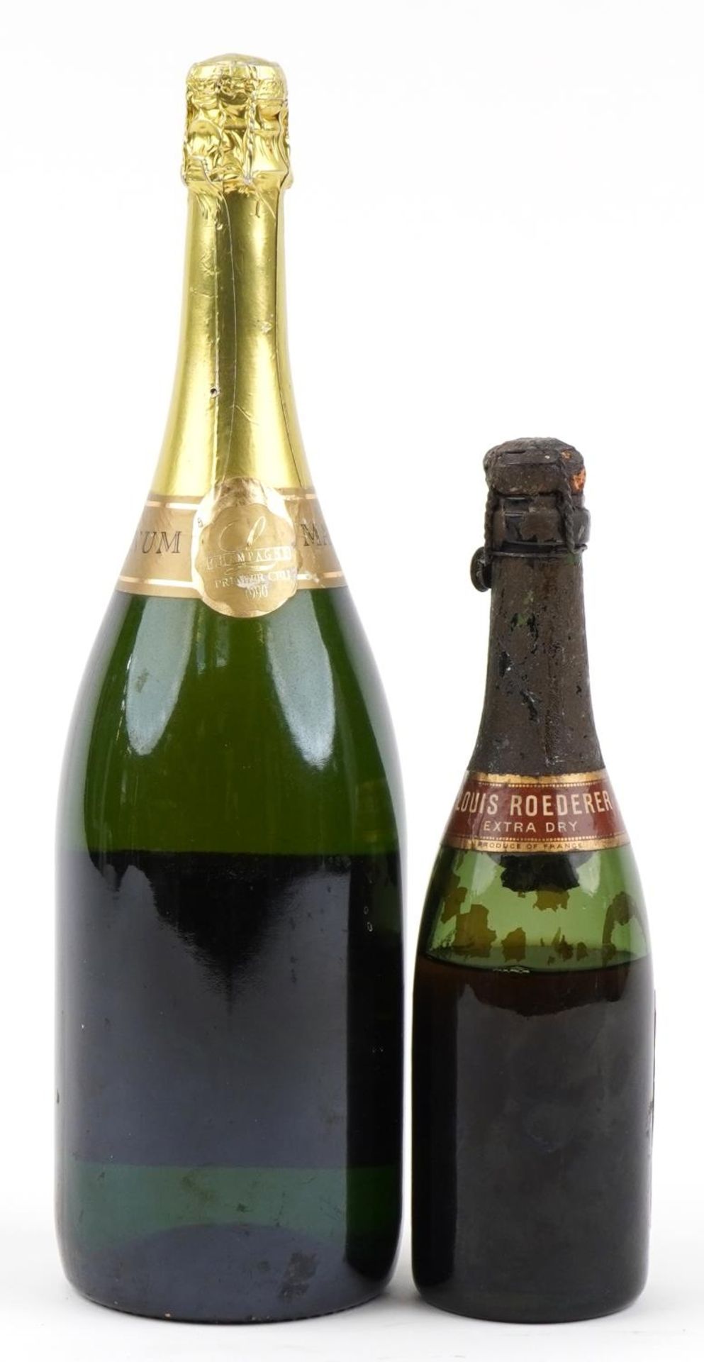 Two bottles of vintage and later Champagne comprising half bottle of 1921 Louise Rodier Extra Dry - Image 2 of 2