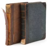 Day of Rest, two 19th century leather bound journals comprising dates 1875 and 1876 : For further