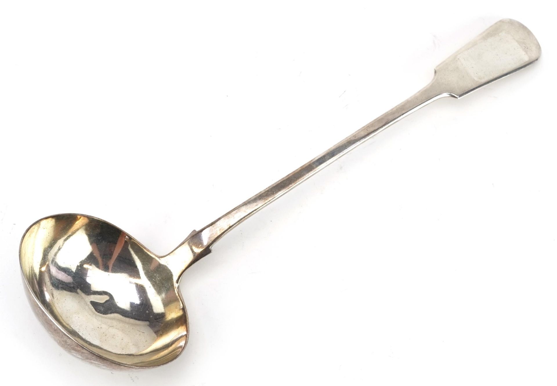 Charles Lias, 19th century silver ladle, London 1837, 35cm in length, 242.0g : For further