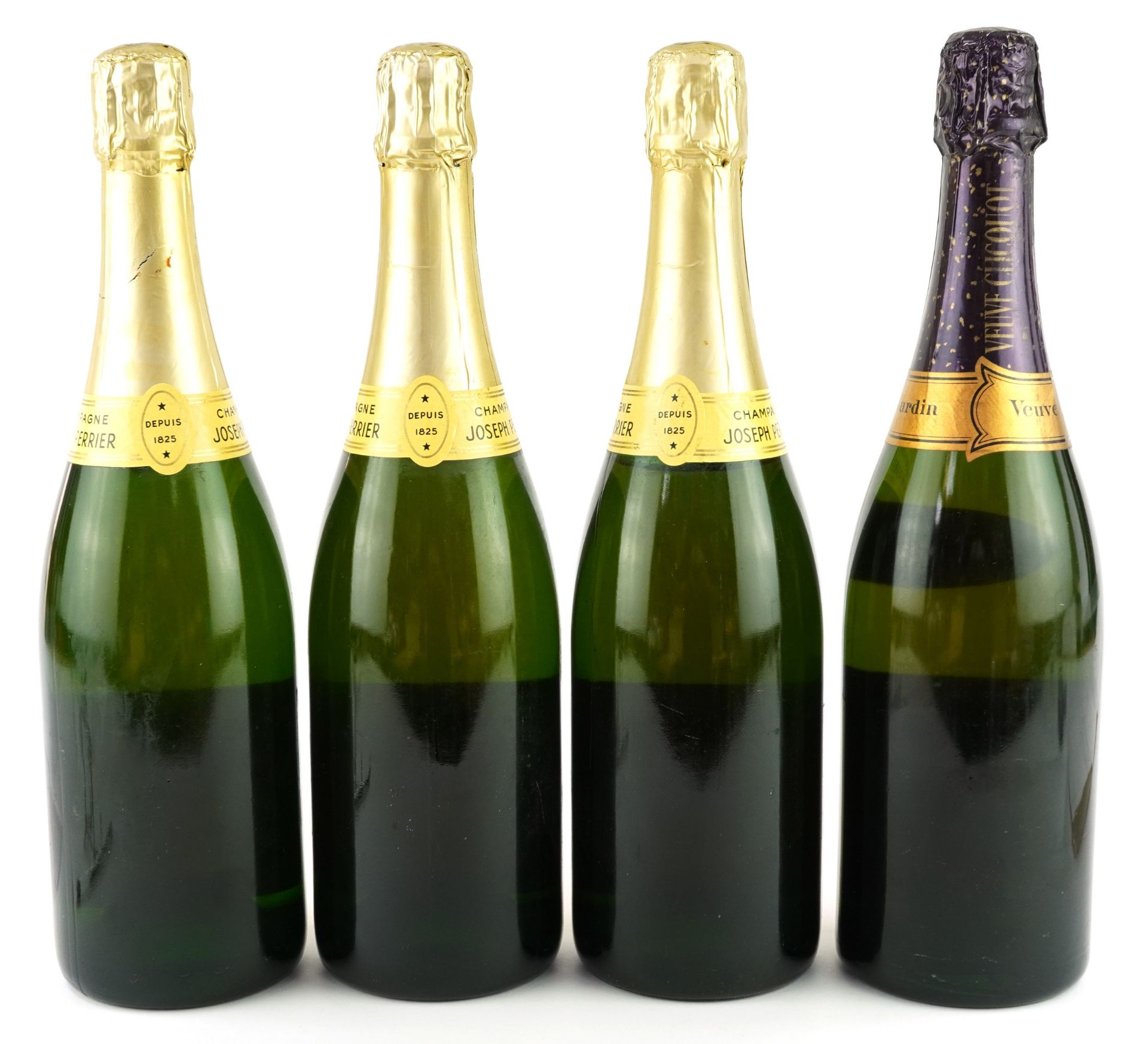 Four bottles of champagne comprising three bottles of Joseph Perrier and a bottle of 1970 Veuve - Image 2 of 3