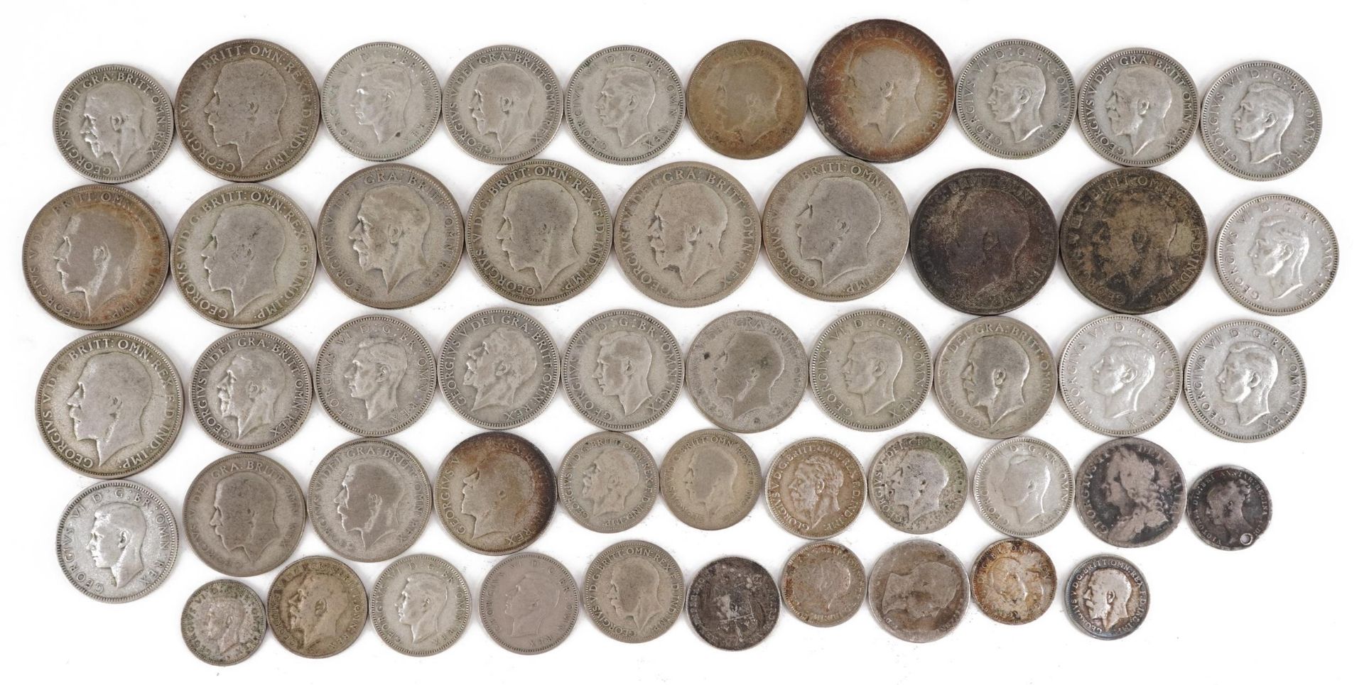 Victorian and later British coinage including florins, shillings and threepenny bits, 281g : For - Image 4 of 4