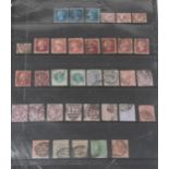Collection of British Victorian stamps including Tuppenny Blues and sheets of Penny Reds : For