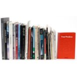Collection of modern art and related books Interpreting Pollock, Chuck Close, Gerhard Richter