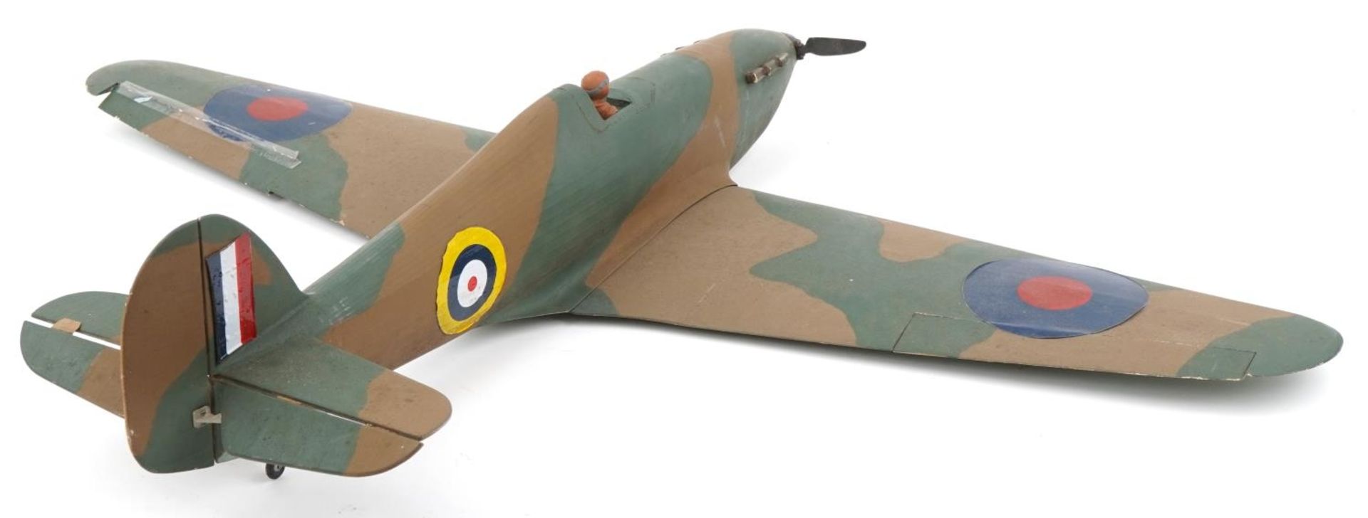 Large Military interest scratch built model hurricane, 120cm in length : For further information on - Image 2 of 3