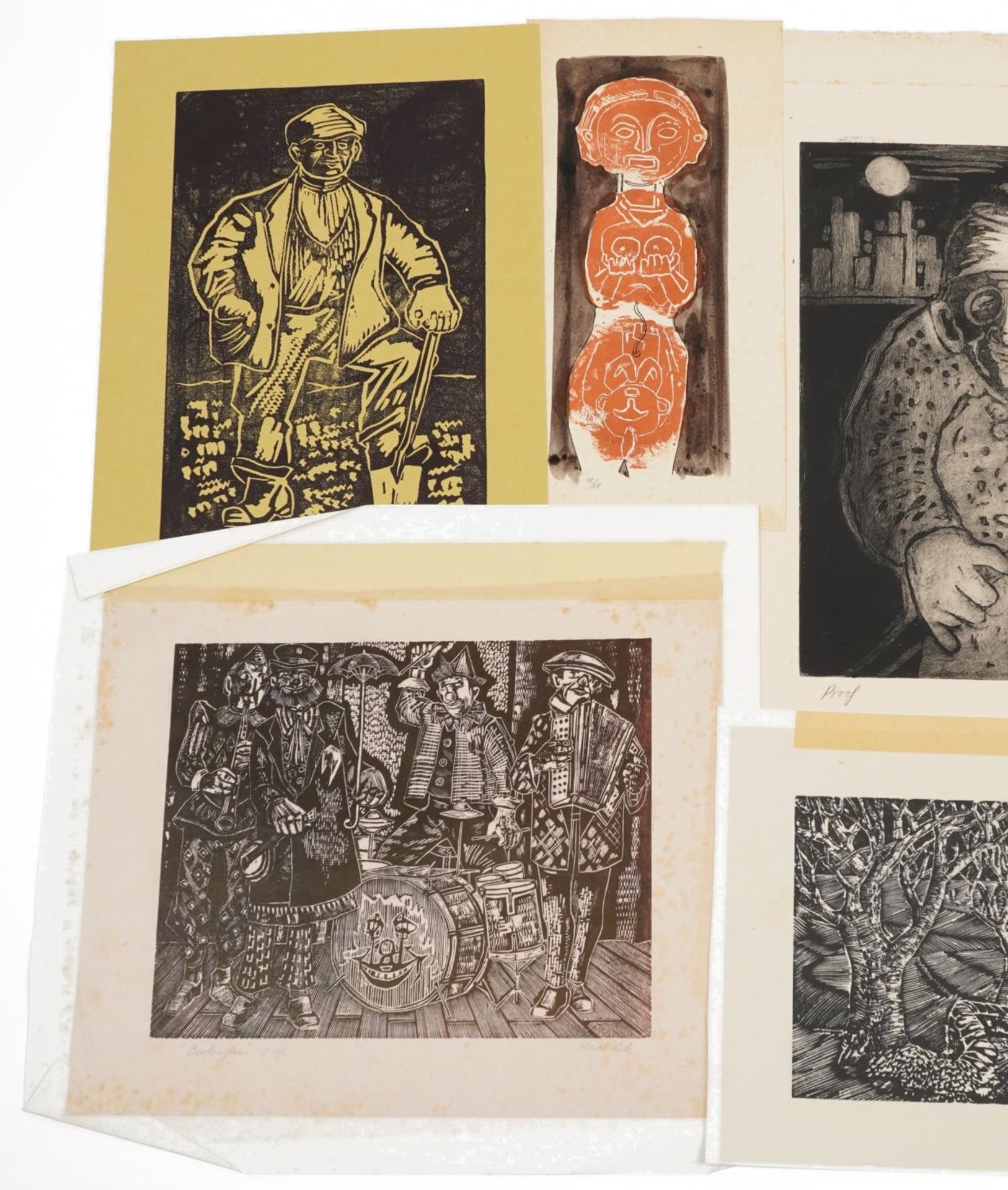 Karel Lek - Ten pencil signed Welsh prints, each unframed, the largest 53cm x 38cm excluding the - Image 2 of 4