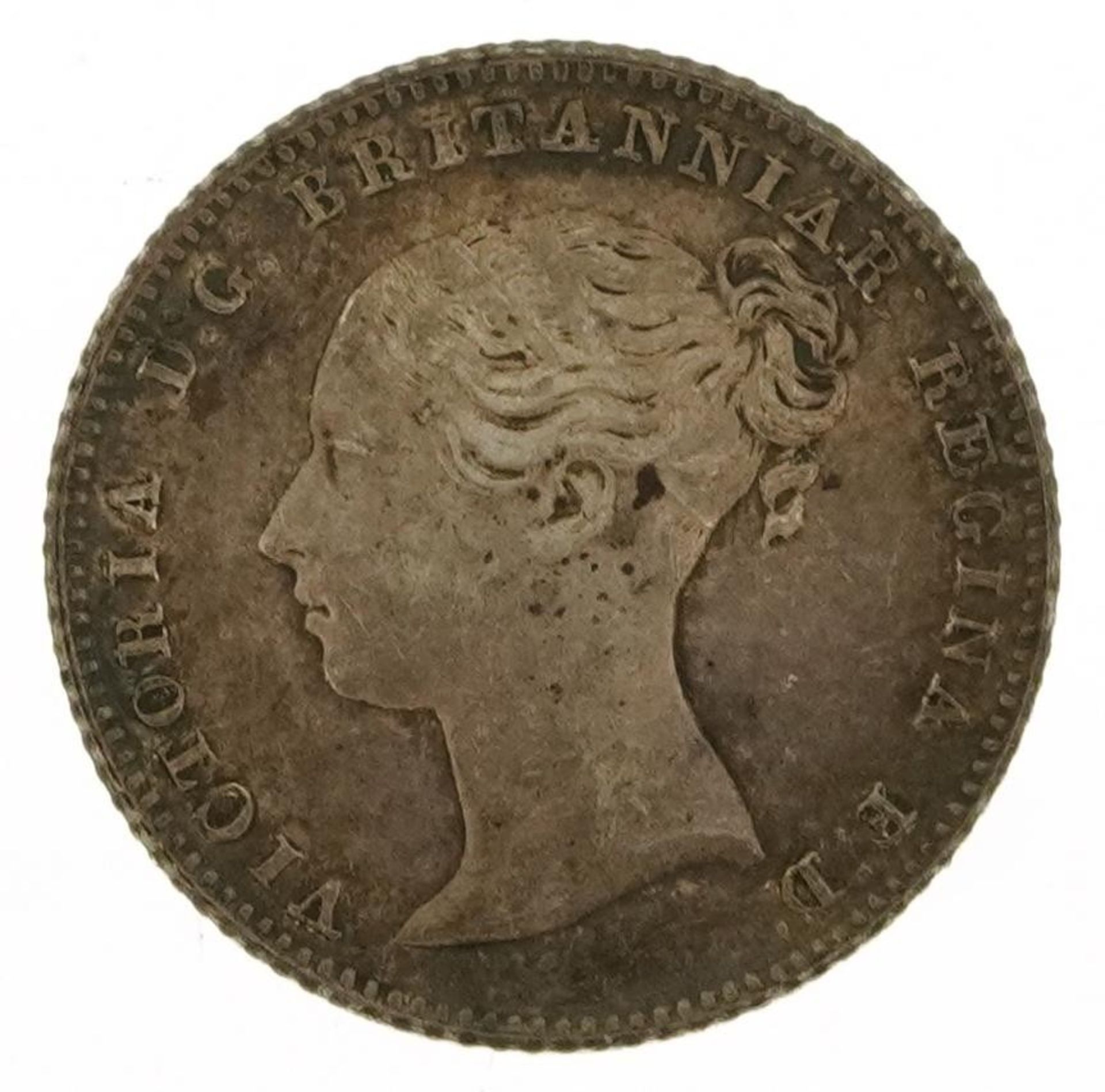 Victoria Young Head 1842 fourpence : For further information on this lot please visit - Image 2 of 3