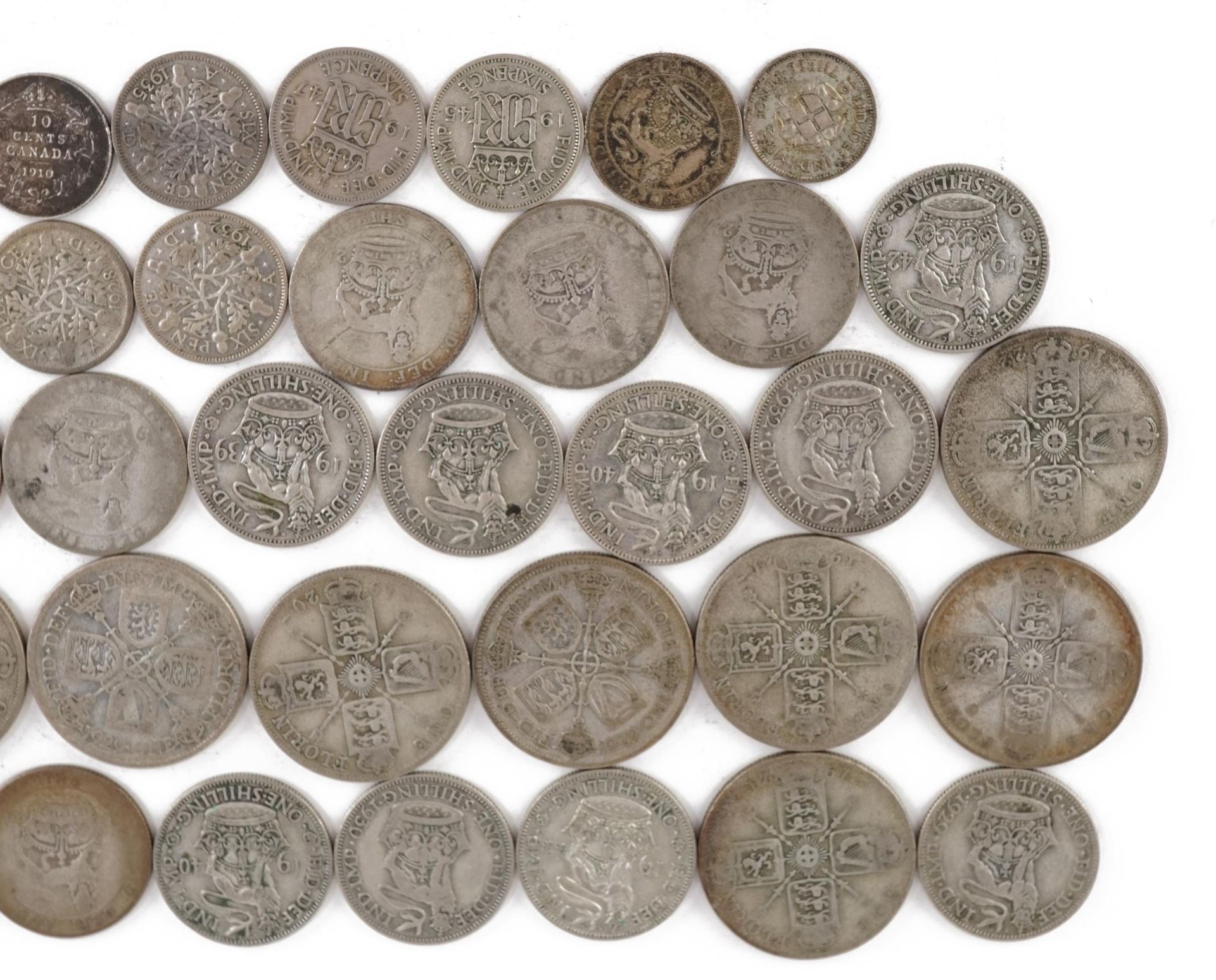 Victorian and later British coinage including florins, shillings and threepenny bits, 281g : For - Image 3 of 4