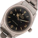 Rolex, vintage gentlemen's Oyster Perpetual Explorer wristwatch with Rolex strap, model 5500, the