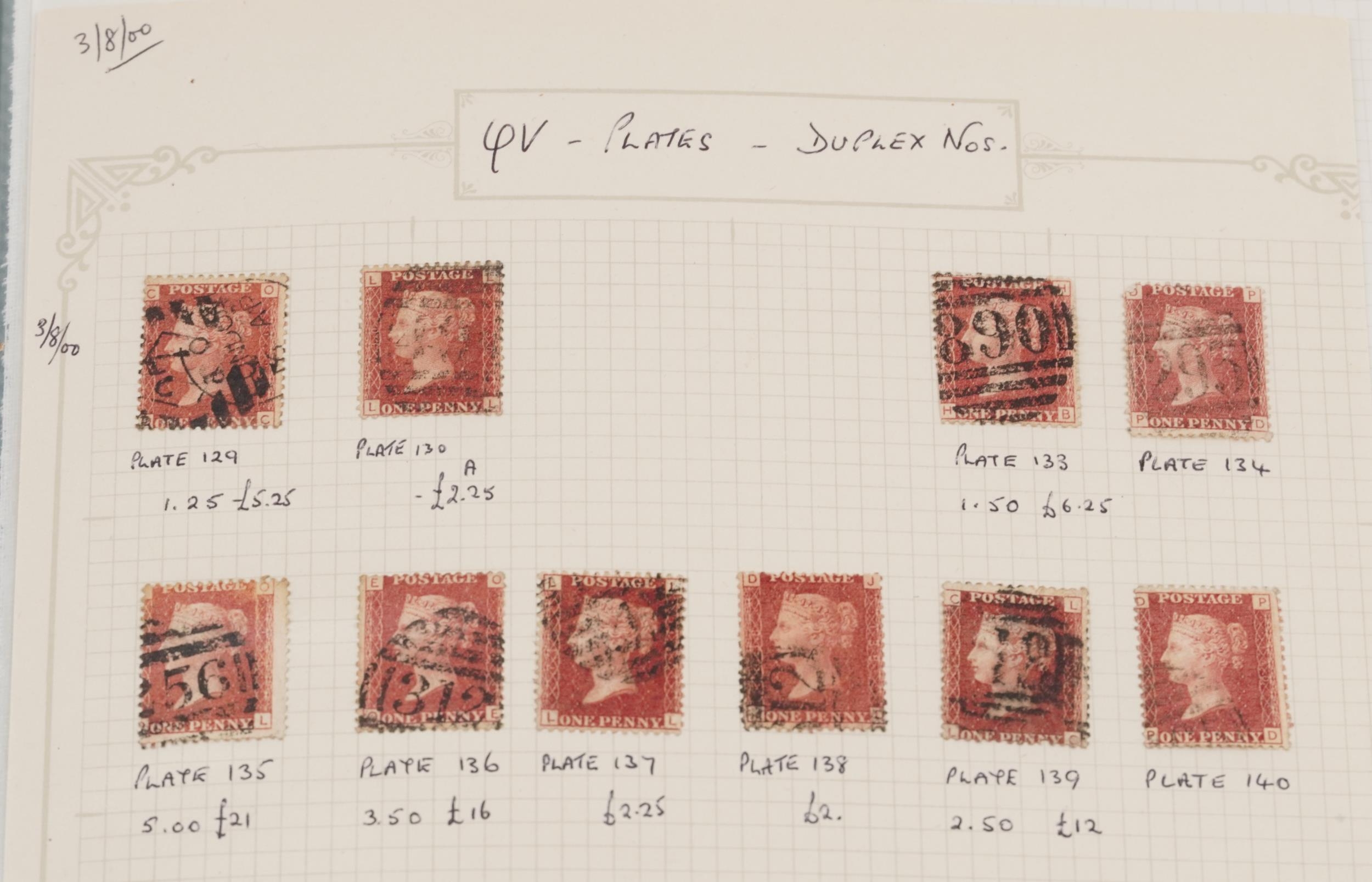 Collection of British Victorian stamps including Tuppenny Blues and sheets of Penny Reds : For - Image 5 of 8