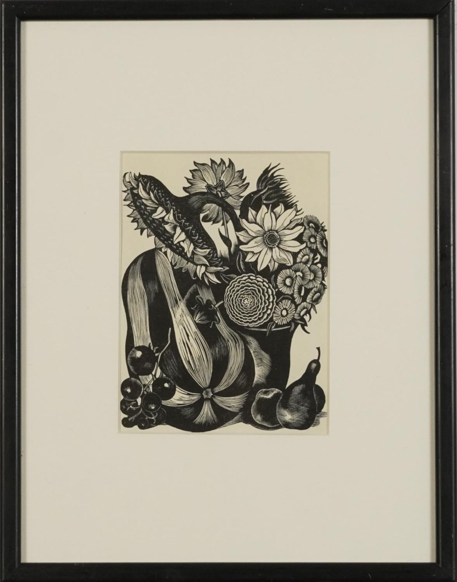 John Nash - Sea Poppy and still life flowers and fruit, two wood engravings, each with various - Image 3 of 9