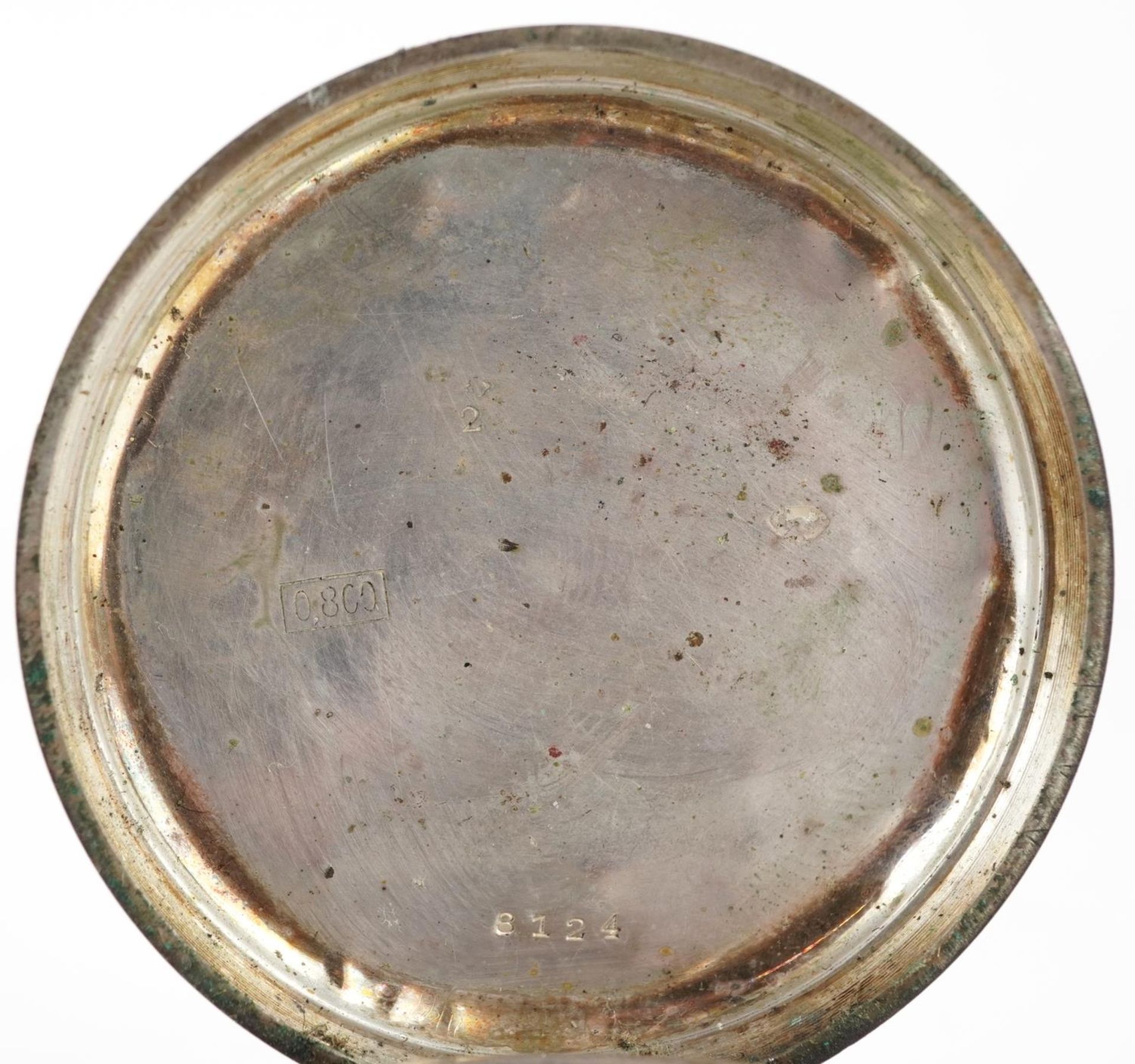 Dennison Watch Case Co, Edwardian gentlemen's silver open face pocket watch, Birmingham 1911, the - Image 5 of 6