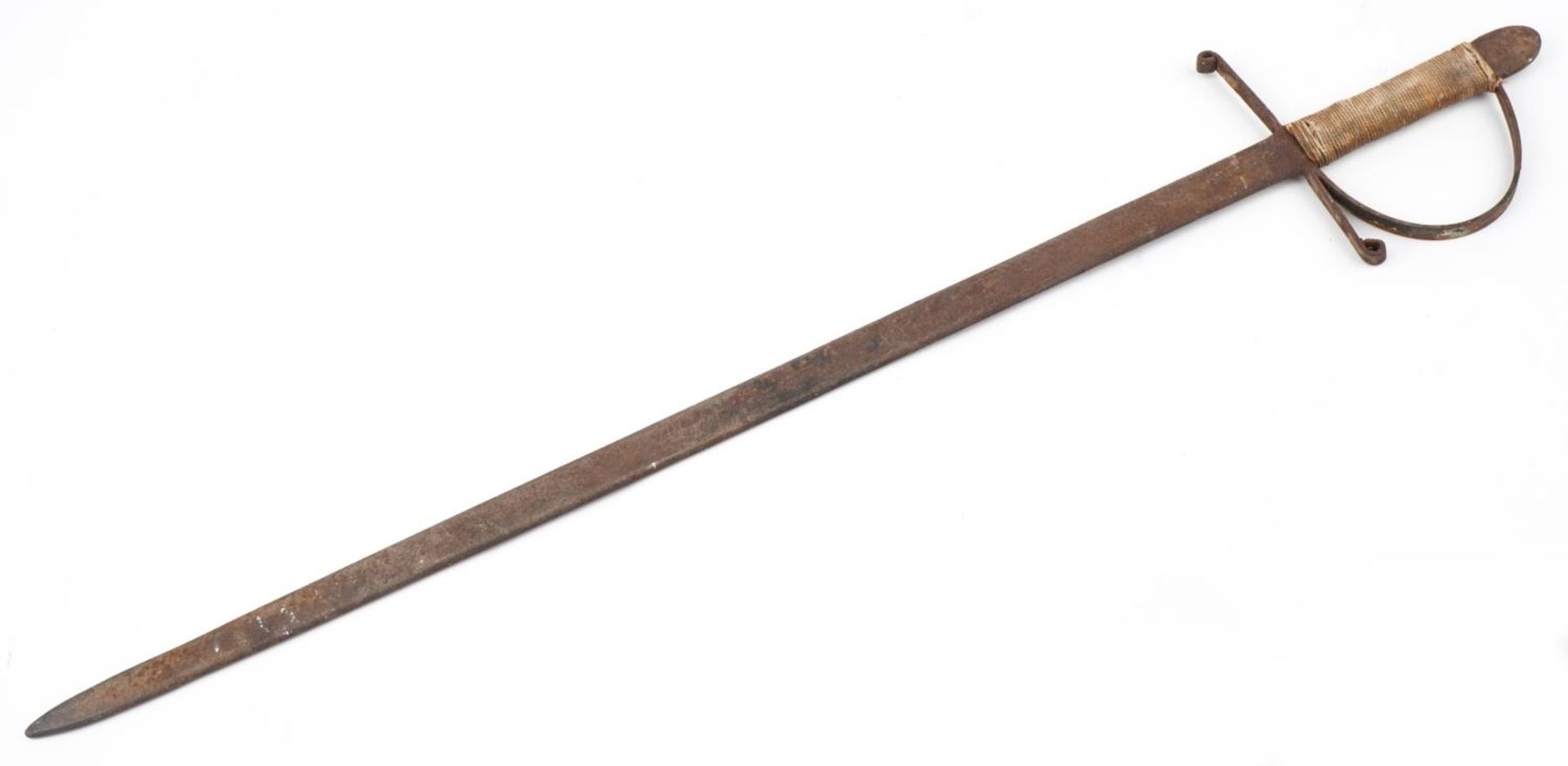 Continental iron sword, 91cm in length : For further information on this lot please visit - Image 2 of 3