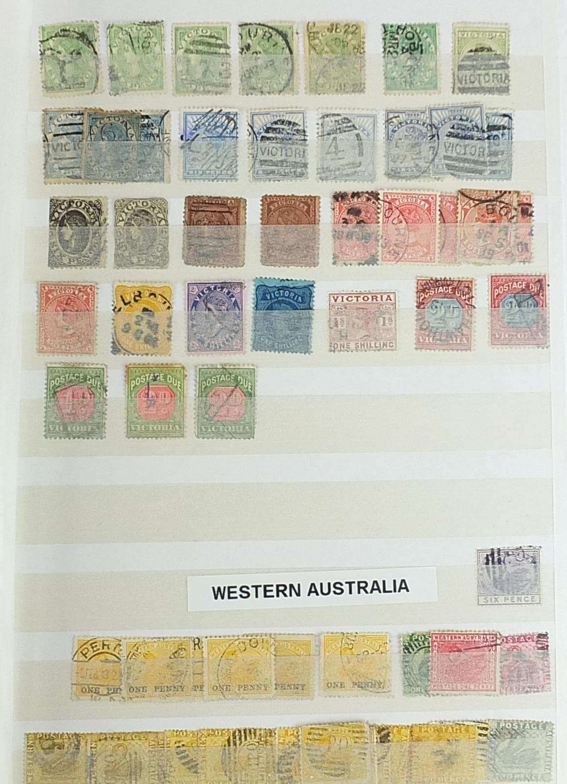 Collection of world stamps including The Five States and Australia arranged in an album : For - Image 6 of 10