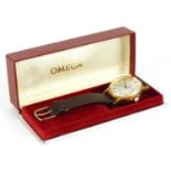 Omega, gentlemen's Omega Geneve automatic wristwatch with date aperture and Omega box, the case 35mm