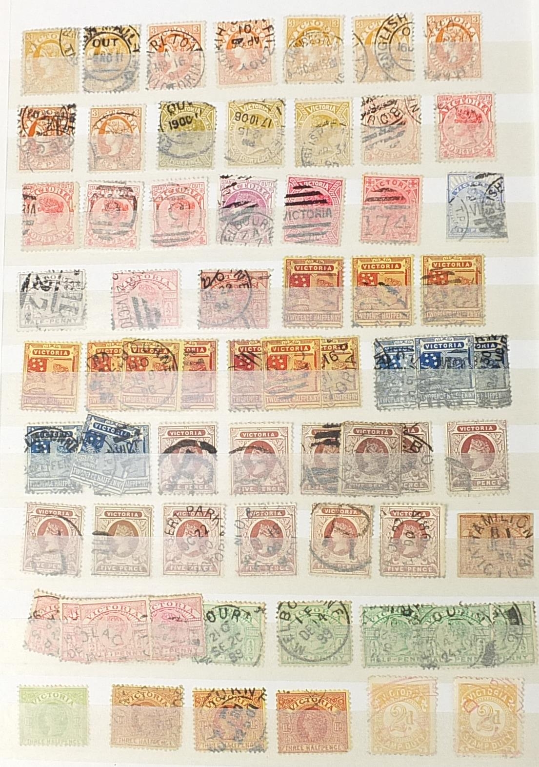 Collection of world stamps including The Five States and Australia arranged in an album : For - Image 5 of 10