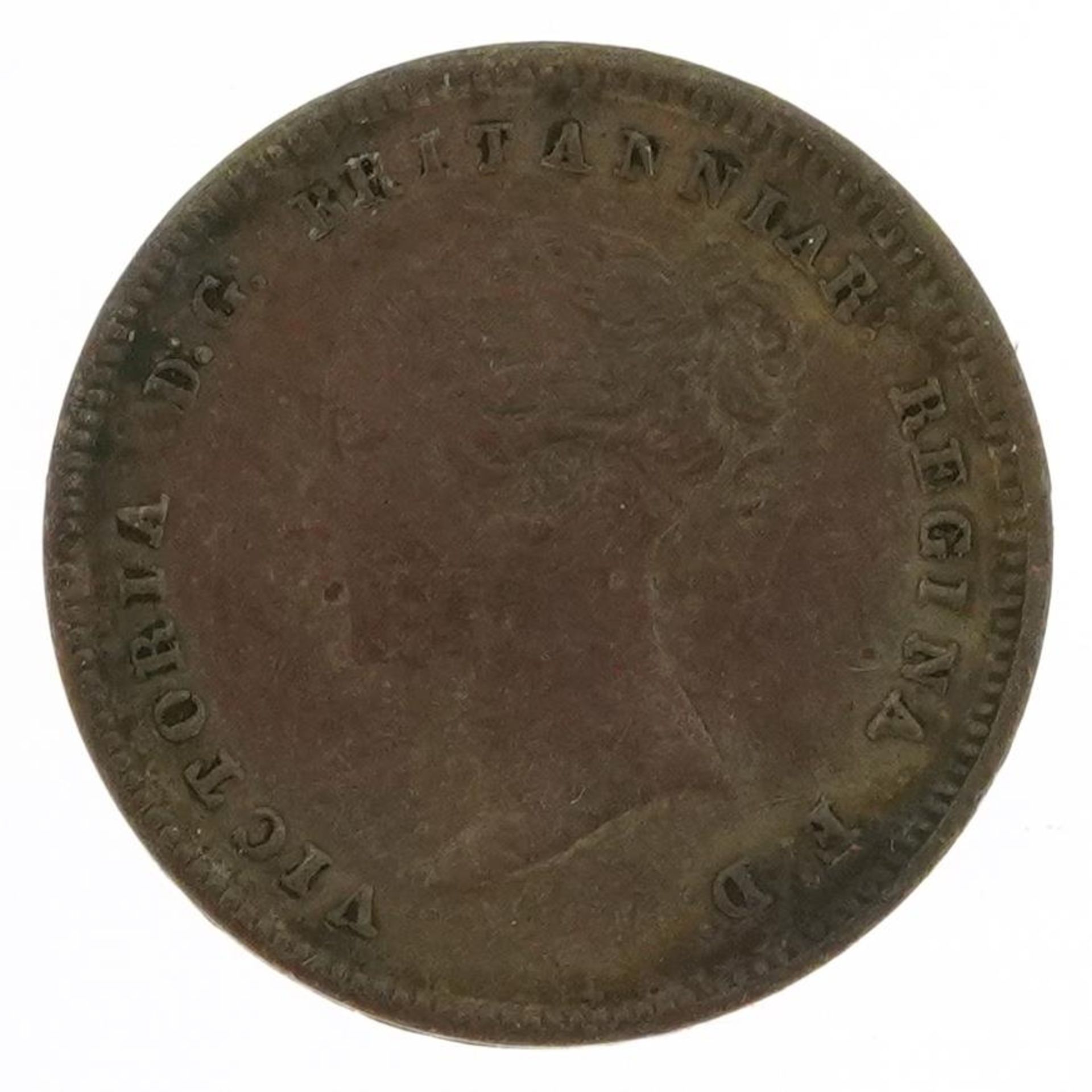 Victoria Young Head 1844 half farthing : For further information on this lot please visit - Image 2 of 3
